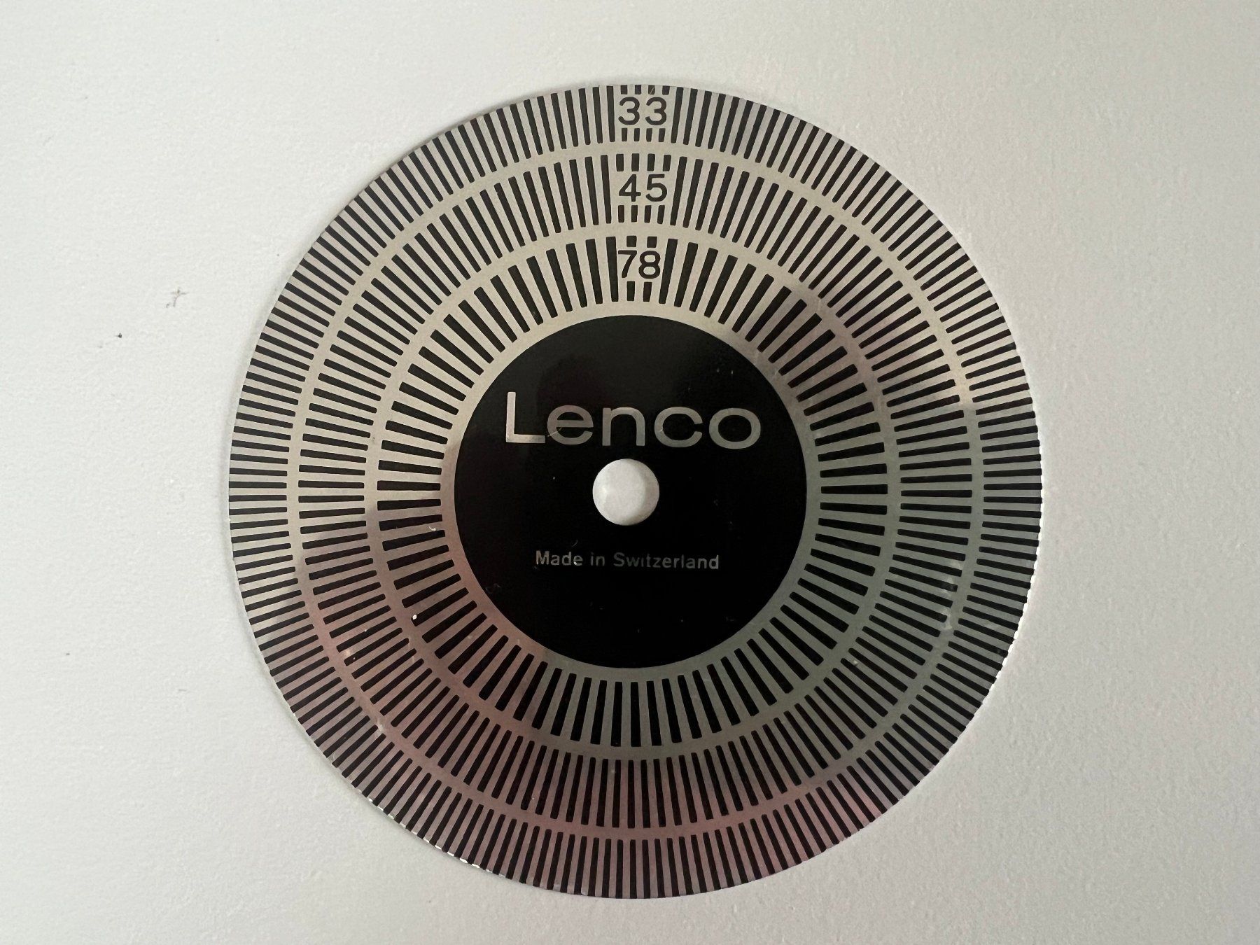 Lenco Tourne-disques: Lenco Stroboskop Scheibe – D'occasion à Bazenheid par Ruediloosli