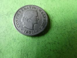 Schweiz 1891, 5 Rappen