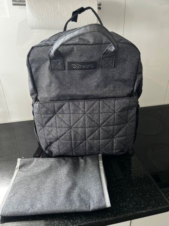 2Hearts Wickelrucksack Classic schwarz