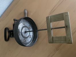 Antike Buttermaschine mit Glasbehälter gebrauchter Zustand