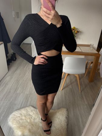 Schönes schwarzes Kleid, Grösse XS/S