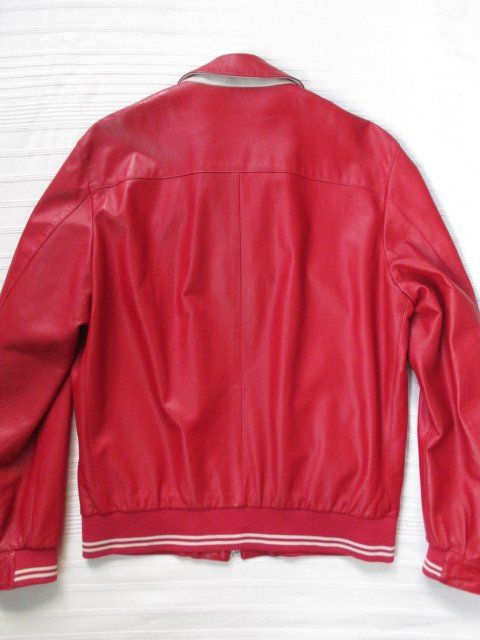 Paul & Shark Giacche: Paul & Shark - rote Lammleder Lederjacke Gr. M – Nuovo (secondo la descrizione) da Wetzikon ZH venduto da icewear 1