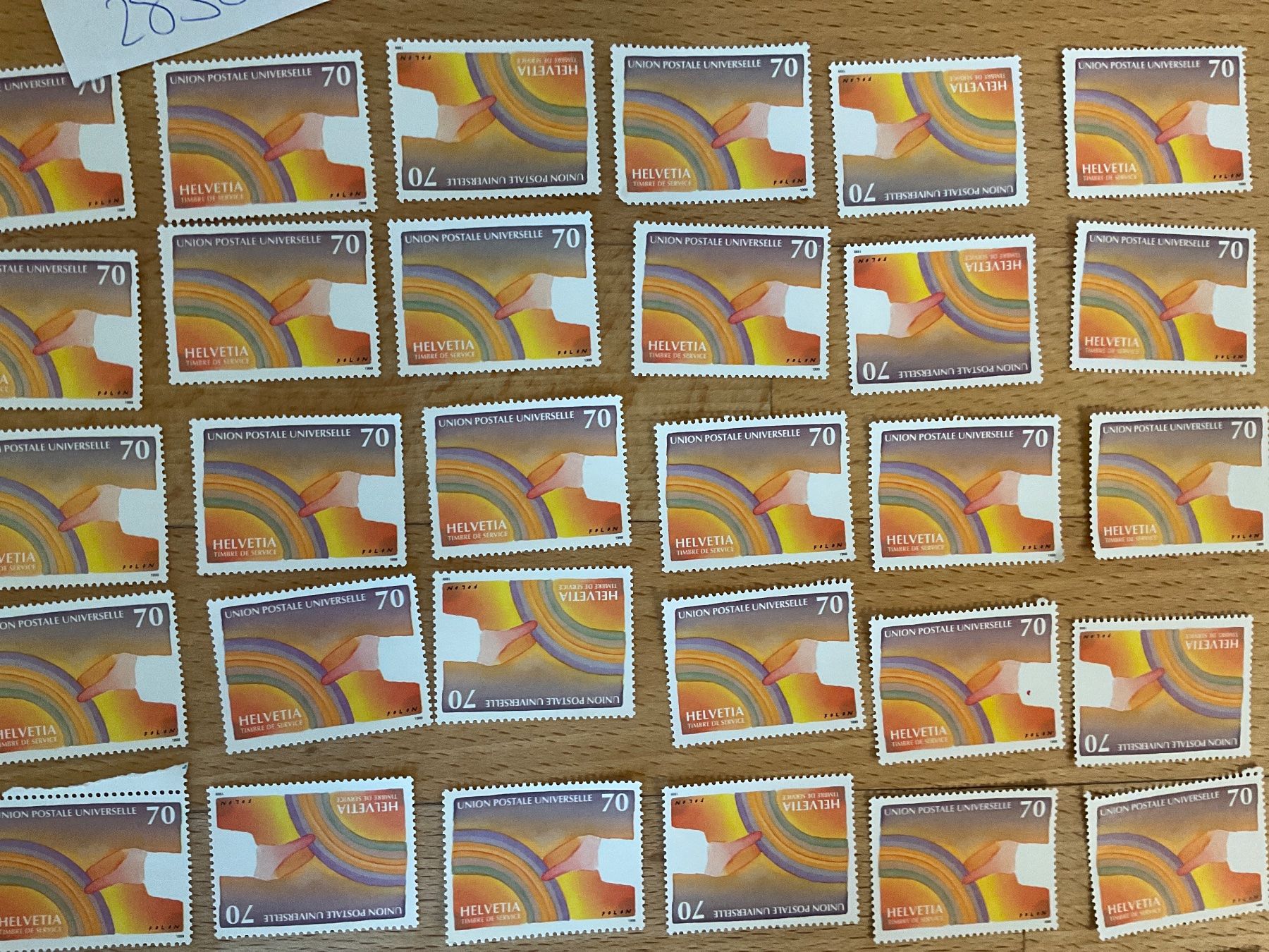 Tutti i francobolli: 70Fr Ämter Frankaturware ungestempelt postfrisch Sammlung – Nuovo (secondo la descrizione) da Wil SG venduto da Chefsugus 2