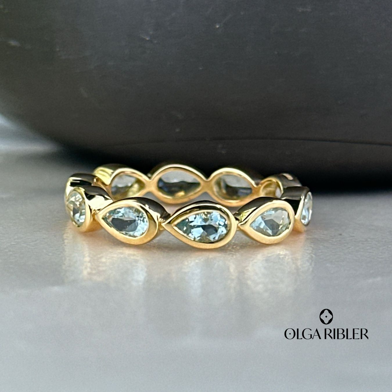 Olga Ribler Ringe: Memory Ring mit Blautopas Grösse 56 – Neu (gemäss Beschreibung) aus Luzern von Schmuckoutlet 6