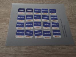 Coop Trophy Sammelkarte 1 volle Karte 20 Marken