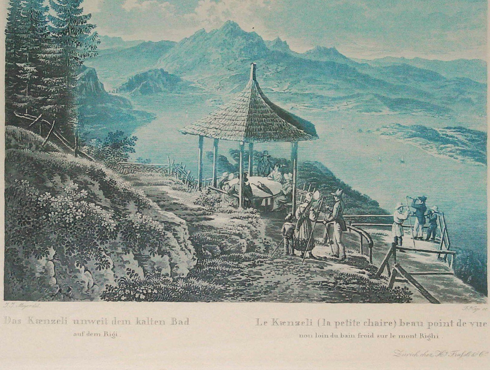 Incisioni: Rigi Känzeli Blautonaquatinta von Meyer – Usato da Rafz venduto da Helvet32 1