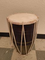 Afrikanische Trommel ähnl Tschembe 45cm H Holz Haut Kordel