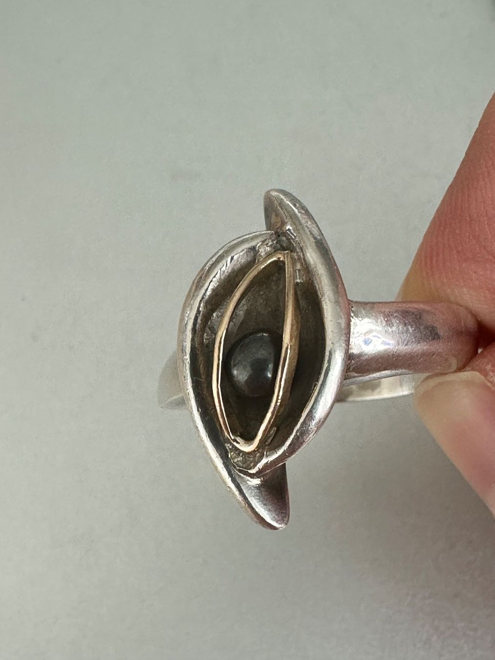Anelli: Vintage Großer Silber Ring: ca. 67 – Usato da Onex venduto da Antiqueshow 3