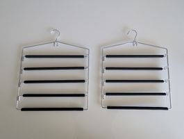 2x Platzsparende Hosenbügel – Schwenkbar & Rutschfest