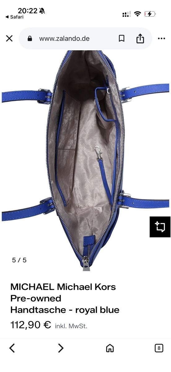 Michael Kors Borse da donna: MICHAEL Michael Kors Handtasche royal blue One Size – Nuovo (secondo la descrizione) da Rorschacherberg venduto da pol_2pw7 9