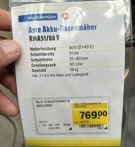 Rasenmäher: Rasenmäher 51 cm Akku – Gebraucht aus Flumenthal von Uranus26 4