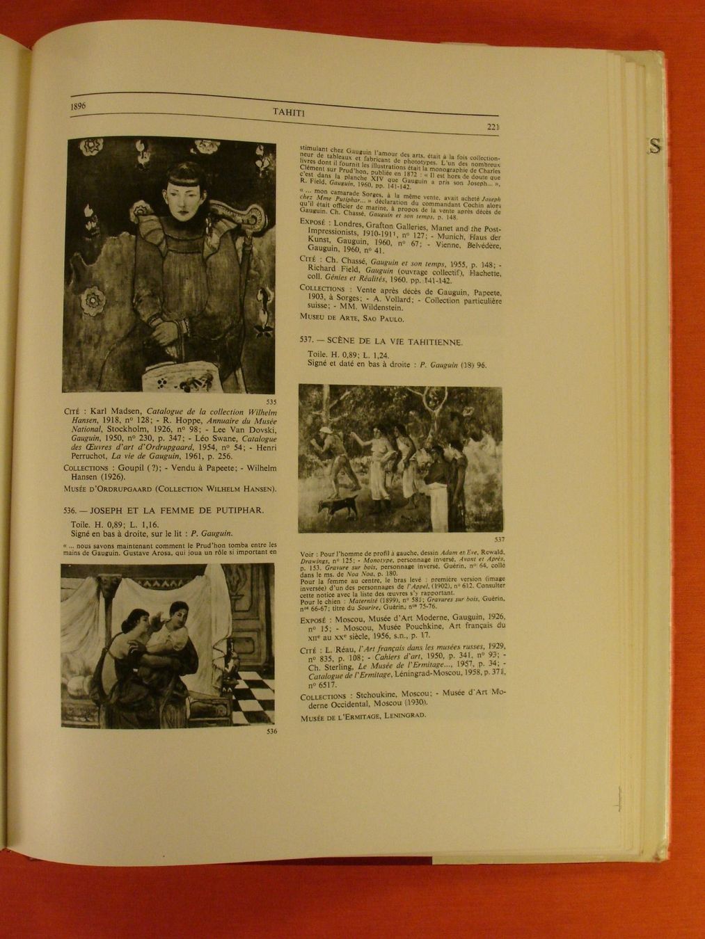 Libri: GAUGUIN CATALOGUE I, 1961 – Usato da Grüningen venduto da Kartensammler 8