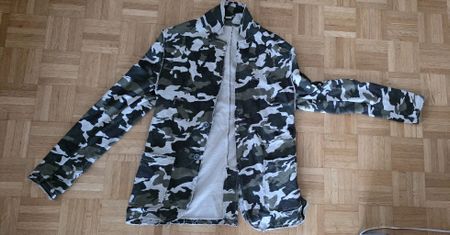 veste motif militaire coton