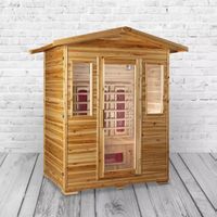Outdoor Infrarotkabine ROM Aussensauna 153x125cm Gartensauna