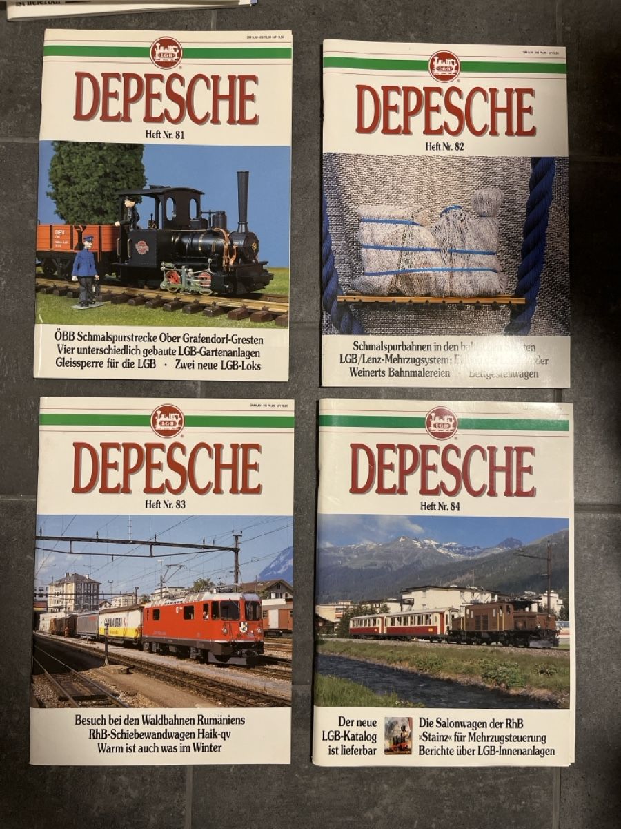 Riviste & Magazine: LGB DEPESCHE Ausgabe 81-84 – Usato da Brütten venduto da Aerox82