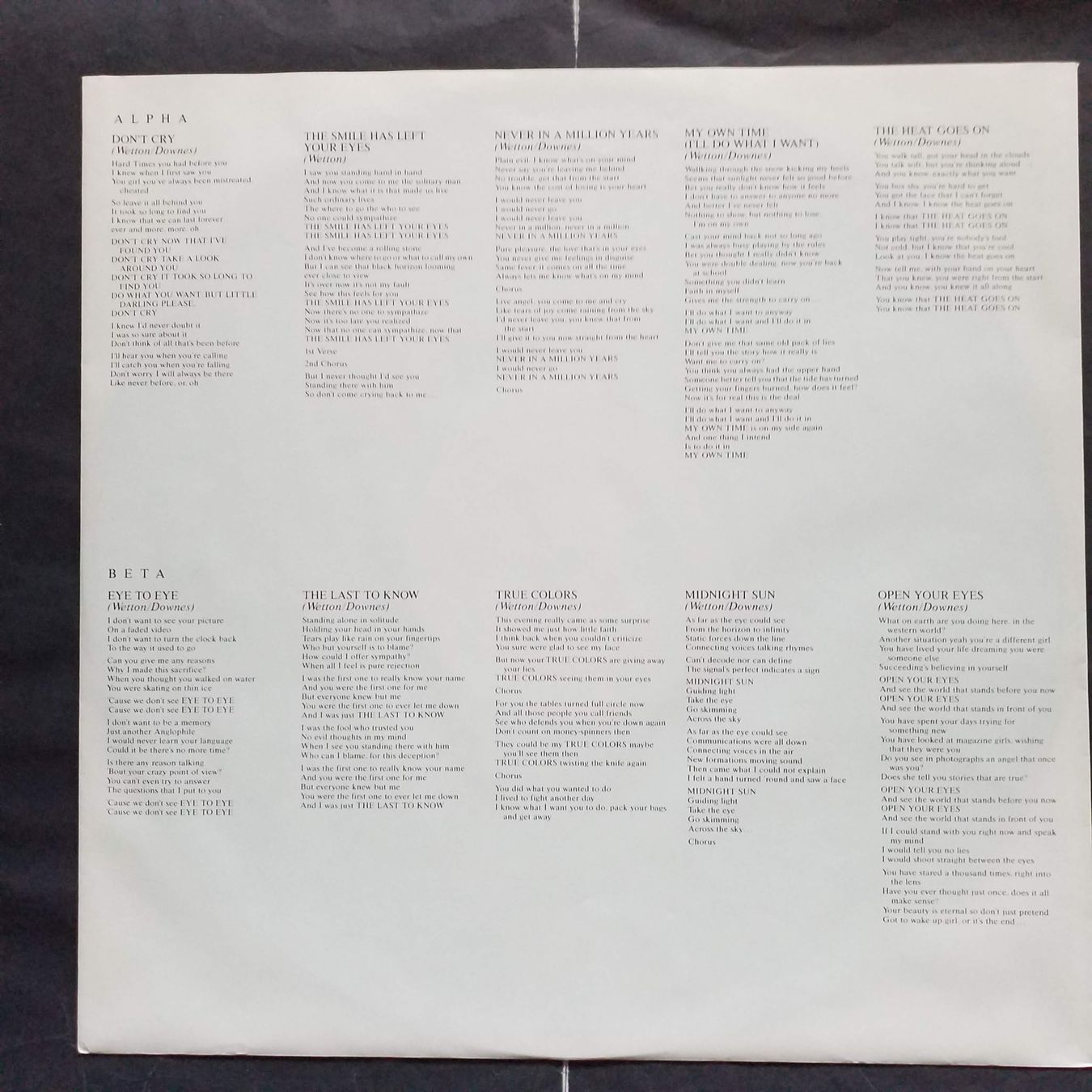Dischi in vinile: ASIA,  alpha - 1st 1983 press  - NEW - – Nuovo (secondo la descrizione) da Yverdon-les-Bains venduto da Jacotreut 4