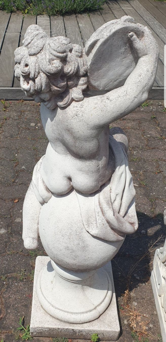 Statuette: Engel - Putte - Putti - Steinfigur - Gartenfigur - 1 Meter - – Usato da Staufen venduto da jasminm01 2