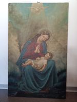 Gemälde Madonna mit Kind und Taube, signiert, 1931
