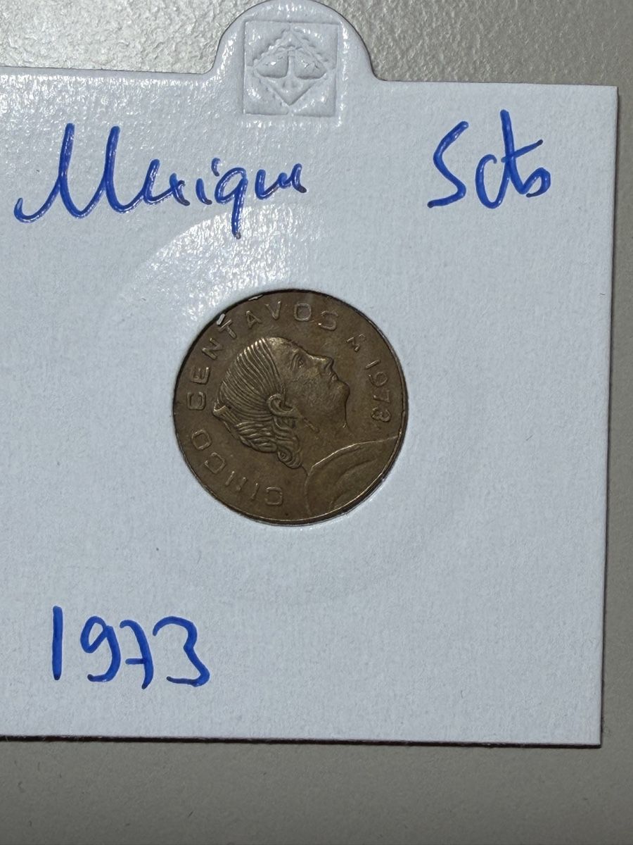 Tutti le monete: Mexique - 5 cents - 1973 – Usato da Payerne venduto da Mike1682