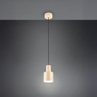 Pendelleuchte, Beige, Metall, 12 cm Ø