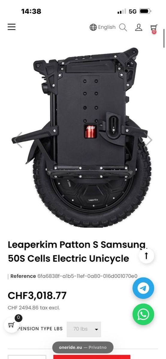 Veicoli elettrici: EUC leperkim patton S – Nuovo (secondo la descrizione) da Wimmis venduto da 37_K