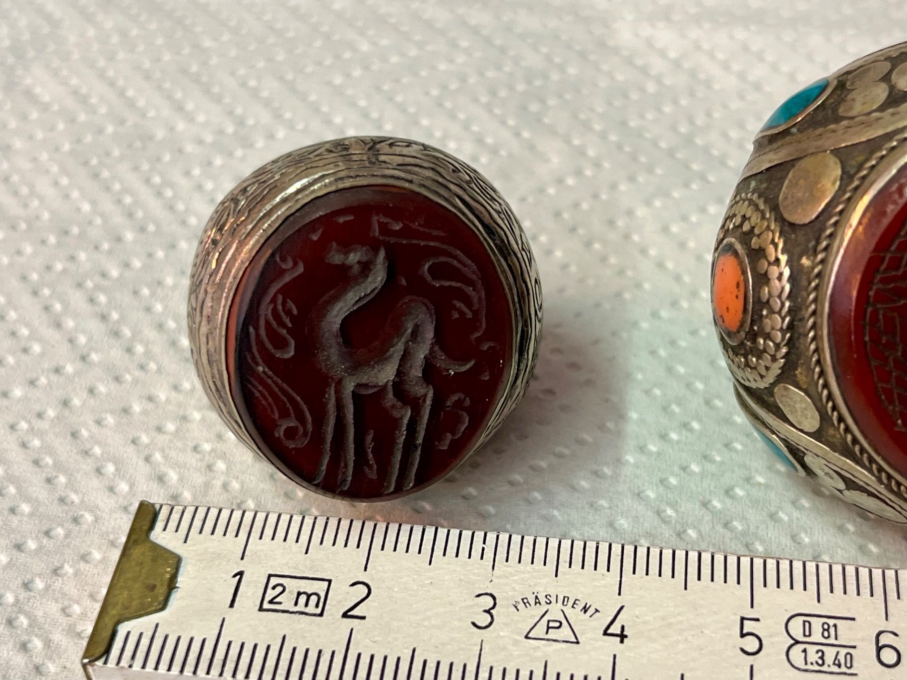 Anelli: 3 Siegelringe Silber – Usato da Kandergrund venduto da honey-art_and_more 1