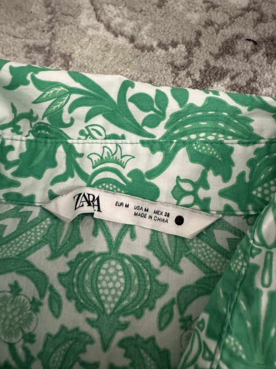 Zara Vestiti: Sommerkleid Gemustert Grün  – Usato da Schaan venduto da kri_tsw8 4