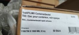 Containersäcke Entsorgungssäcke 800L Schwarz 200stk.