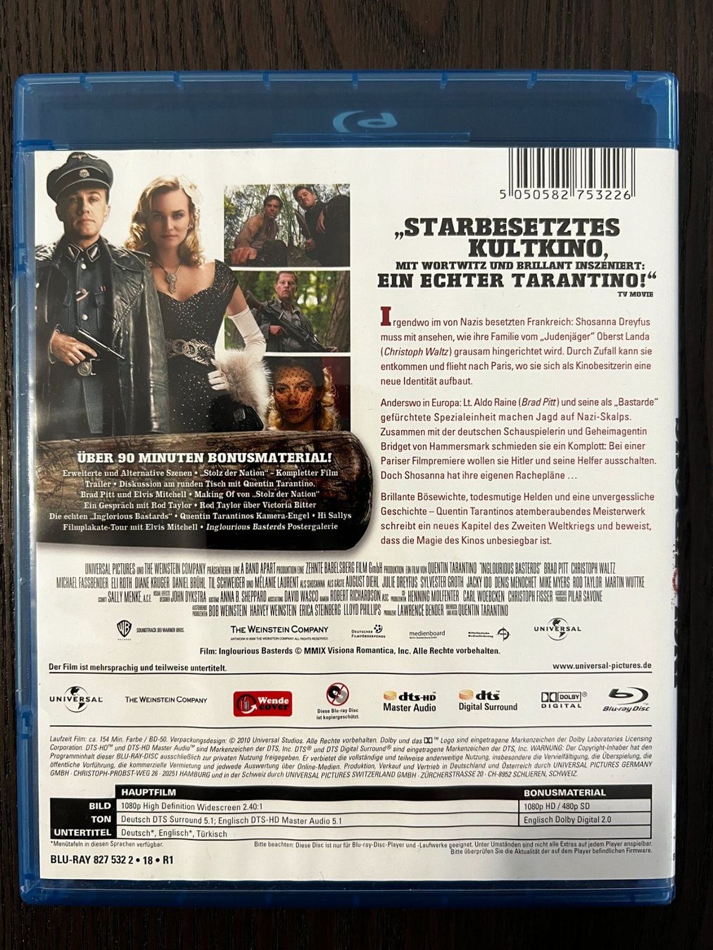 Alle DVDs: Inglourious Basterds – Gebraucht aus Zürich von Blu-ray_ZH 1