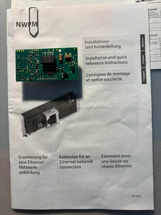 DIMPLEX 356960 NWPM Erweiterung für ein Ethernet-Netzwerk (Gebraucht ...