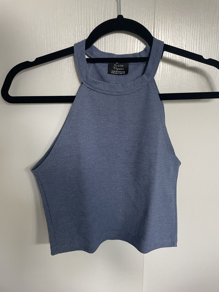 Zara Top: Top Zara effet jeans, taille S – Nuovo (secondo la descrizione) da Châtelaine venduto da nan_j75j 1
