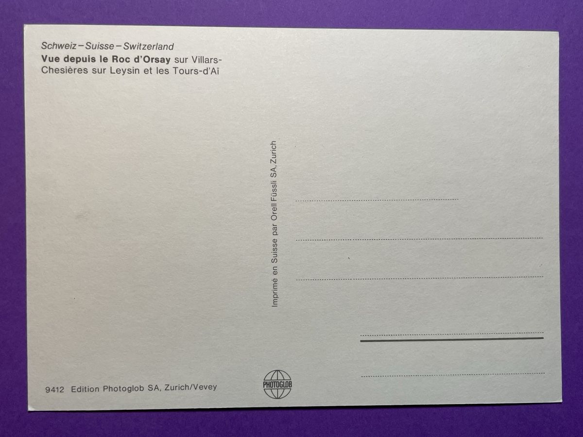 Cartoline postali: AK von Orsay mit Bergpanorama – Usato da Rümlang venduto da Kartenpost1 1