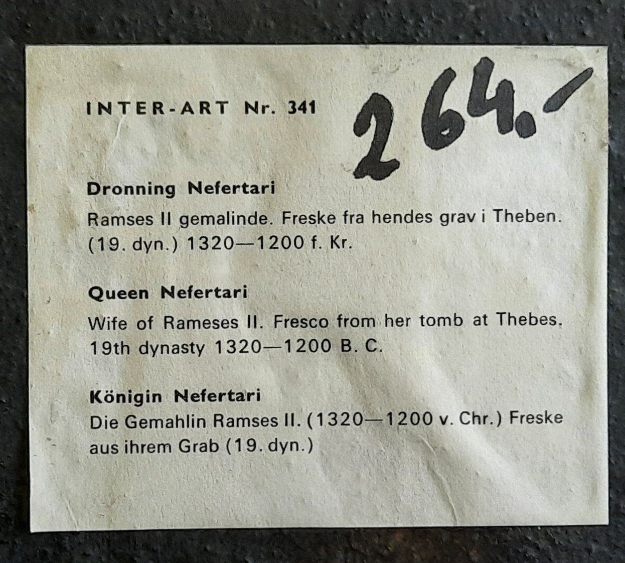 Dipinti: KÖNIGIN NEFERTARI Hand Gemalt Steinbild – Usato da Seuzach venduto da VT-Collections2 7
