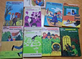 9x Geheimnis um..  Bücher von Enid Blyton, gebraucht