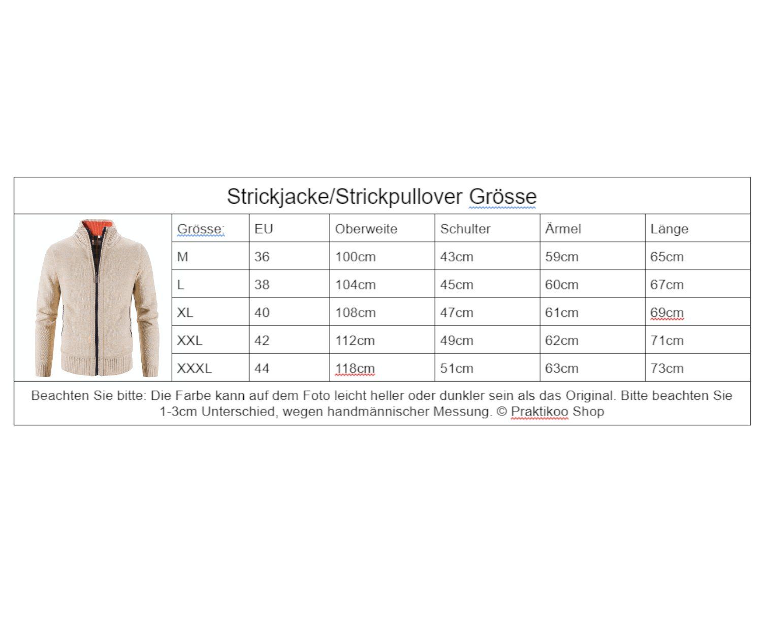 Maglioni & Felpe: XL Herren Strickjacke Strickpullover mit Reisverschluss – Usato da Hundwil venduto da Stallone5 1