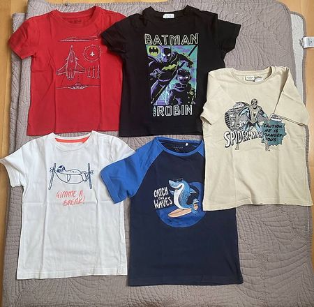 10 T-Shirts Jungen Gr. 116  sehr guter Zustand