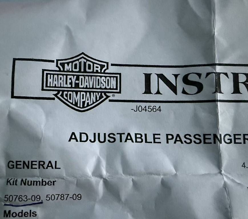 Harley-Davidson Alle Motorradersatzteile: Montagekit für einstellbare Soziusfußrasten – Neu (gemäss Beschreibung) aus Selzach von Olive8 1