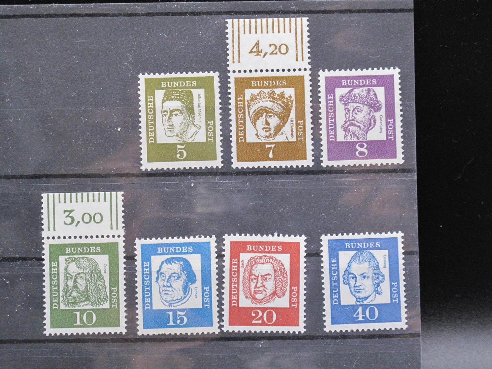 Tutti i francobolli: BRD 1961 Bedeutende Deutsche ** – Usato da Wil SG venduto da fva01