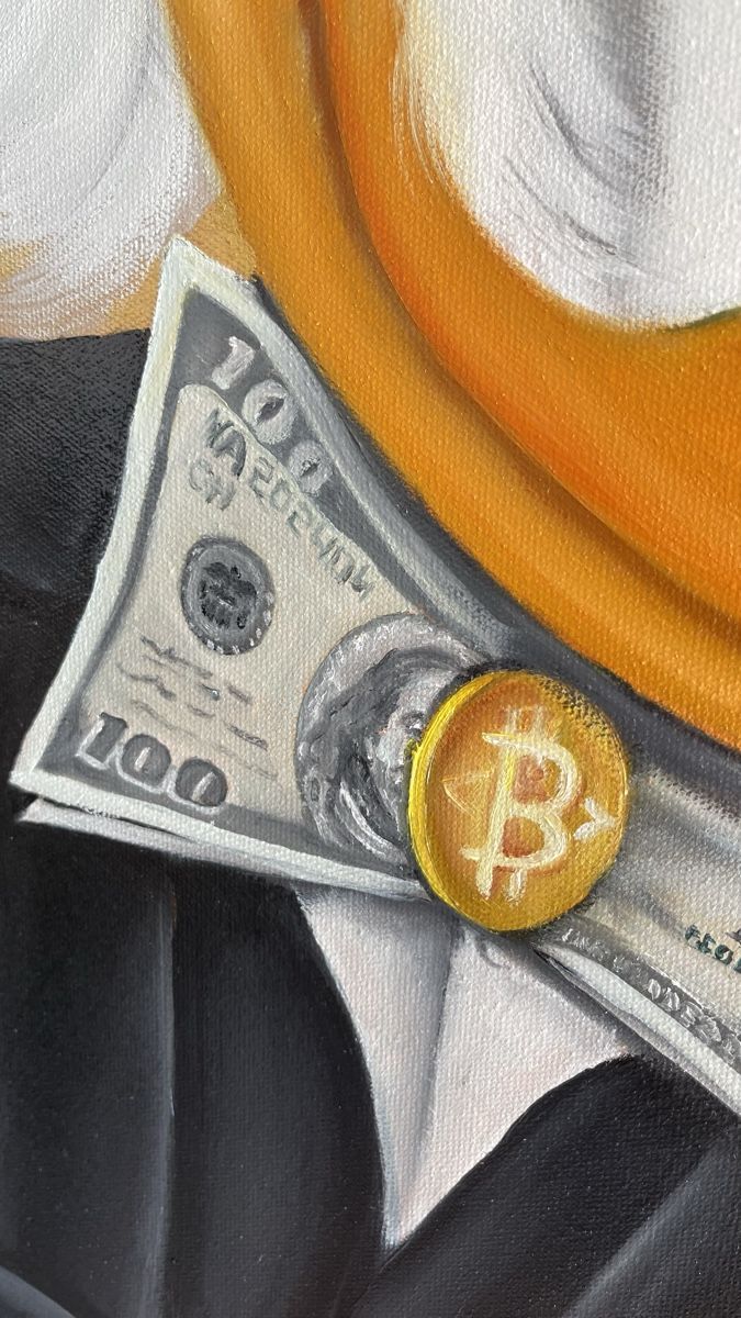 Dipinti: Dagobert mit Dollar und Bitcoin - Scrooge – Nuovo (secondo la descrizione) da Buchs SG venduto da ViccaArt 5