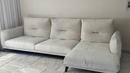 Roche Bobois Designer Sofa mit Chaise Longue