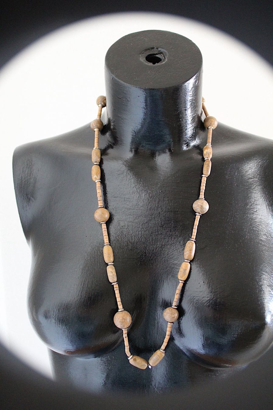 Catenine: Naturstein Kette, länge 37 cm – Usato da Locarno venduto da madame-tus-sauds 2