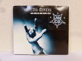 2 CD DIE ÄRZTE / WIR WOLLEN NUR DEINE SEELE - LIVE