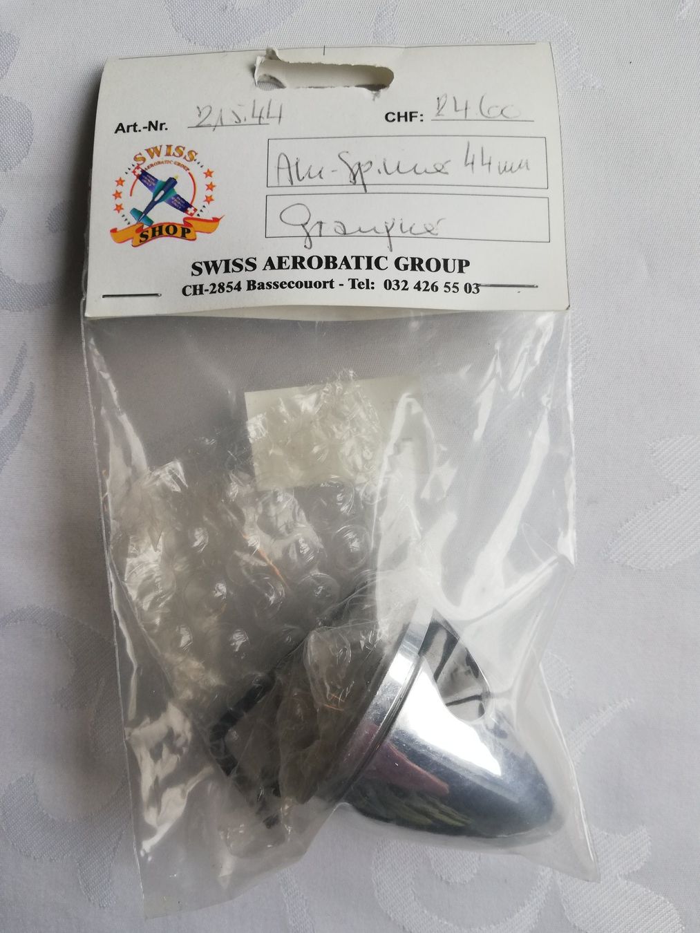 Graupner Modellismo RC: Graupner Alu-Spinner 2-Blatt 44mm Durchmesser – Nuovo e nell'imballaggio originale da Flüh venduto da AMS-Modellbau