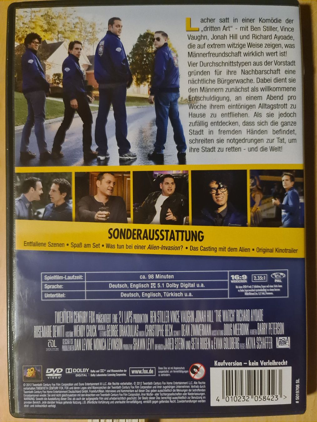 Alle DVDs: DVD the watch - Nachbarn der 3. Art – Gebraucht aus Dintikon von Vexi 1