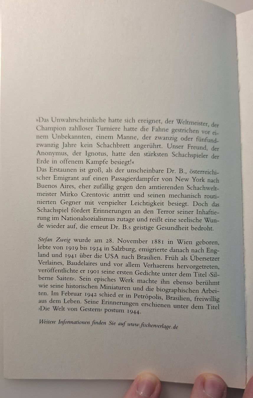Libri: Schachnovelle, Stefan Zweig – Usato da Ruswil venduto da schanis 1