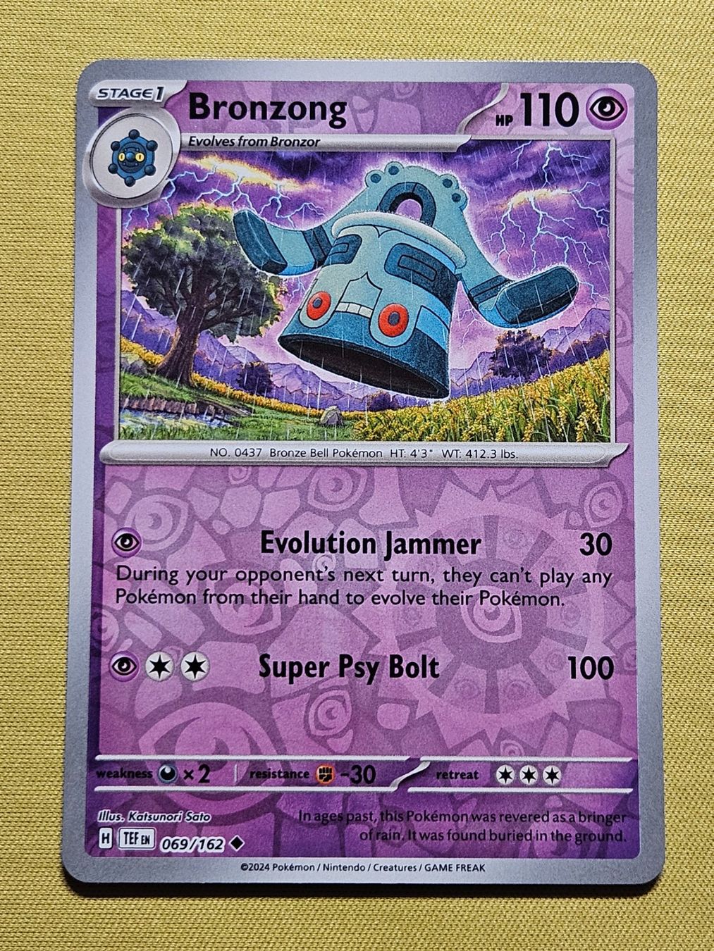 Pokémon Carte collezionabili: Temporal Forces - Bronzong 069/162 EN – Usato da Bellinzona venduto da Pokemarco