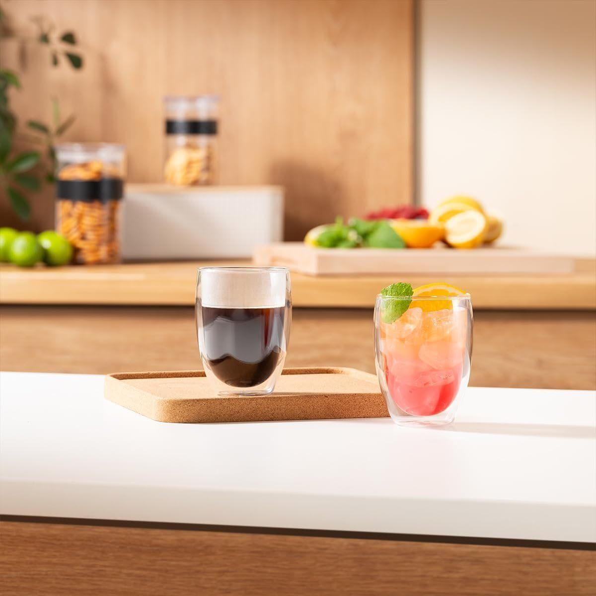 Tazze: 6er-Set Doppelwandige Gläser 350ml – Nuovo e nell'imballaggio originale da Geneve venduto da Titi2008 7