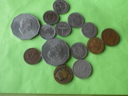 Colombia, Konvolut alte Münzen