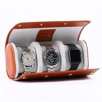 Leder-Uhrenetui für 3 Uhren braun für Rolex, Omega Uhren