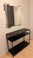 Moderner Design-Spiegel mit schwarzer Konsole / Seaford